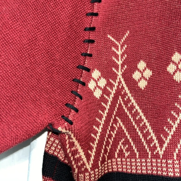 Chico’s design women’s zipper sweater cardigan southwestern design size 3 - Picture 8 of 14